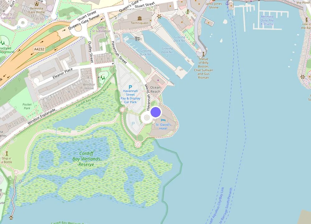 Map: voco St. David's Cardiff by IHG